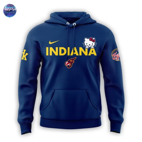 2025 Indiana Fever Basketball x Hello Kitty Hoodie – Blue