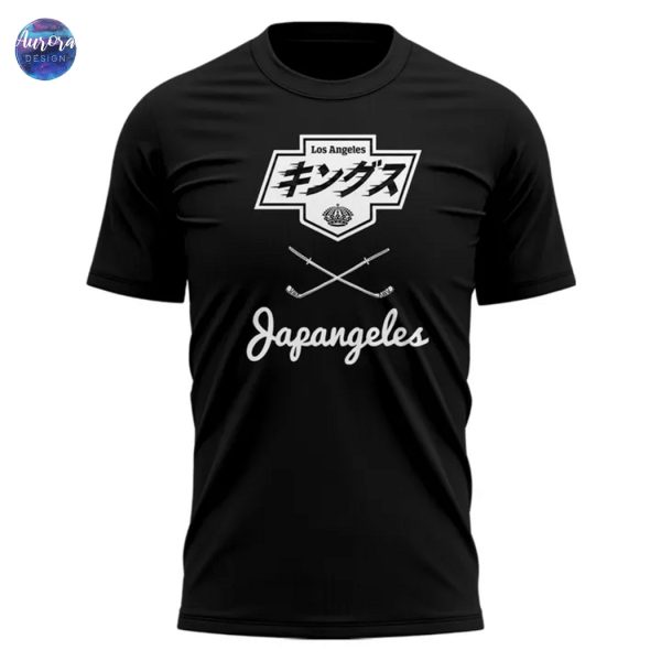 2025 Japangeles x Los Angeles Kings Black 3D T-Shirt