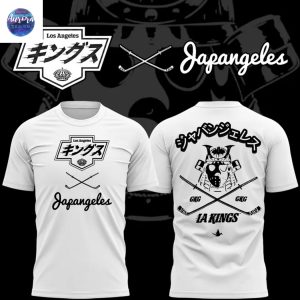 2025 Japangeles x Los Angeles Kings White 3D T-Shirt