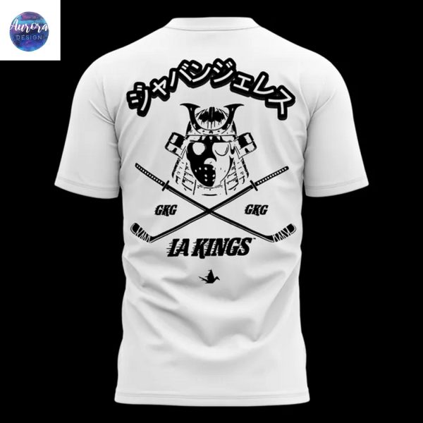 2025 Japangeles x Los Angeles Kings White 3D T-Shirt