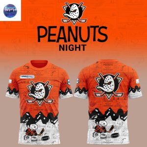 Anaheim Ducks x Peanuts 75th Anniversary 3D T-Shirt