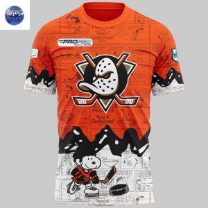 Anaheim Ducks x Peanuts 75th Anniversary 3D T-Shirt