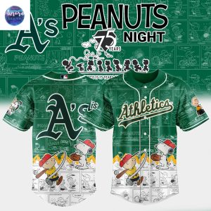 Athletics x Peanuts Night 75 Years Hoodie