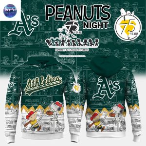 Athletics x Peanuts Night 75 Years 2025 Baseball Jersey