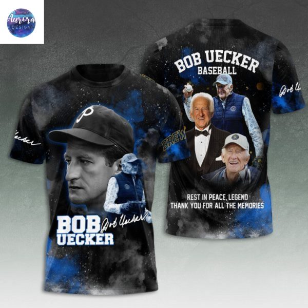 Bob Uecker Baseball – Rest In Peace, Legend Thank You For All The Memories 3D T-Shirt