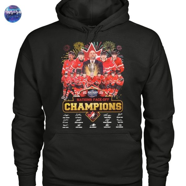 Canada Nations Face Off Champions Signature Unisex T-Shirt