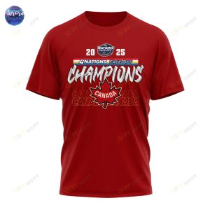 Canada Nhl 4 Nations Champions 2025 3D T-Shirt