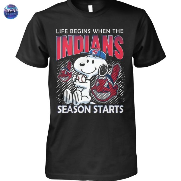 Cleveland Guardians – Life Begins When The Indians Season Starts Unisex T-Shirt