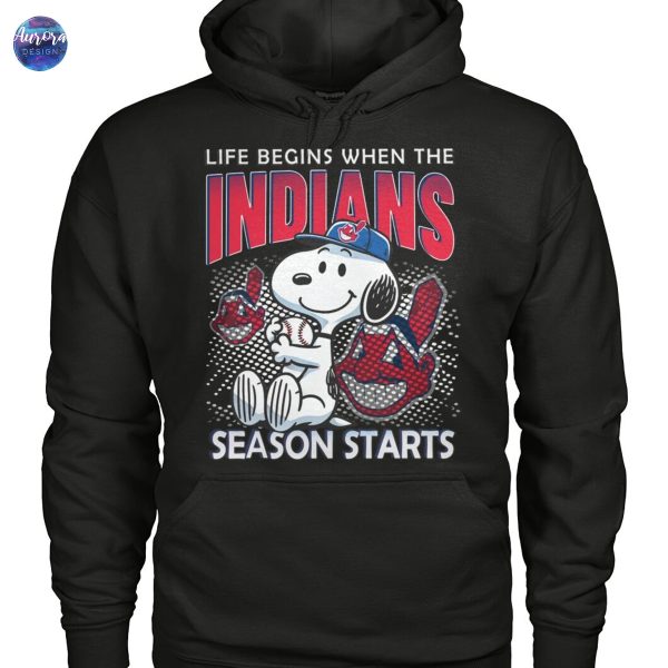 Cleveland Guardians – Life Begins When The Indians Season Starts Unisex T-Shirt