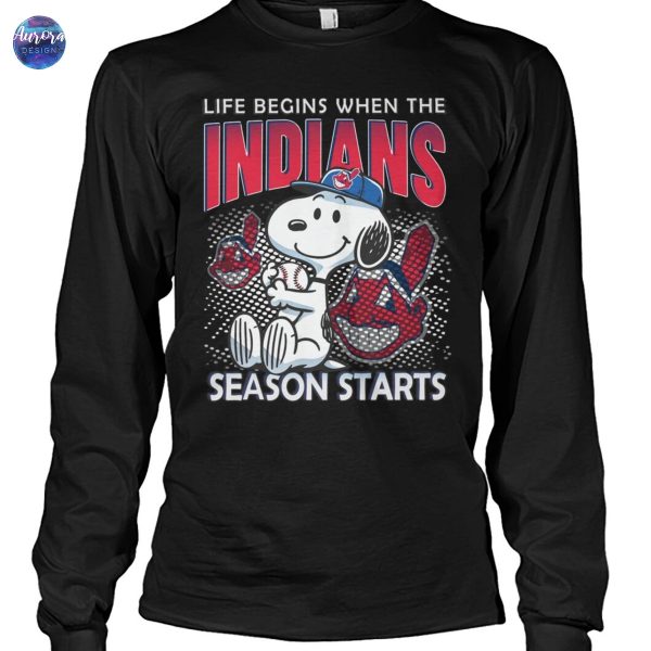 Cleveland Guardians – Life Begins When The Indians Season Starts Unisex T-Shirt