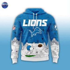 Detroit Lions x Peanuts Night 75th Anniversary Hoodie