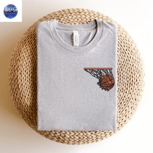 Embroidered Basketball Hoop Game Day Sweatshirt