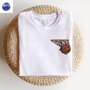 Embroidered Basketball Hoop Game Day Sweatshirt