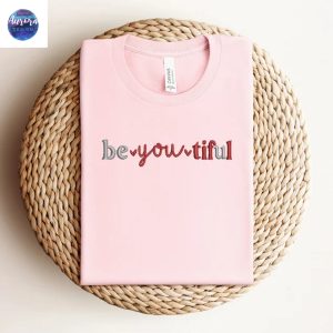 Embroidered Beyoutiful Shirt Positive Vibes Only Shirt