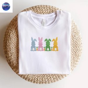 Embroidered Bunny Easter Carrot Sweatshirt