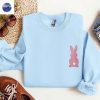 Embroidered Bunny Easter Carrot Sweatshirt