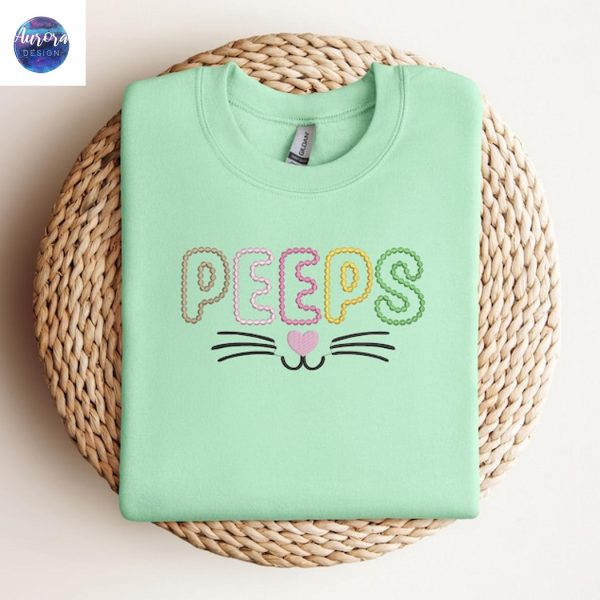 Embroidered Easter Day Peeps Sweatshirt