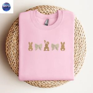 Embroidered Easter Day Rabbit Cute Bunny Sweatshirt