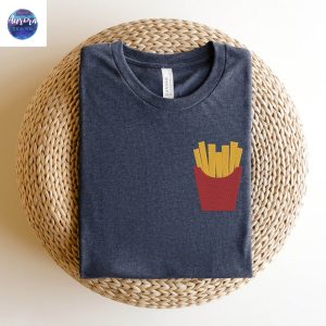 Embroidered French Fries Day Sweatshirt