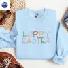 Embroidered Happy Easter Bunny Carrot Sweatshirt