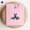 Happy Easter Bunny Lover Carrot Embroidered Sweatshirt