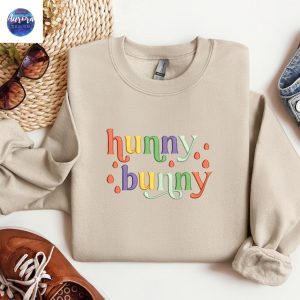 Embroidered Happy Easter Bunny Lover Sweatshirt