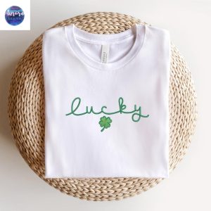 Embroidered Irish Lucky Shamrock Patrick Sweatshirt