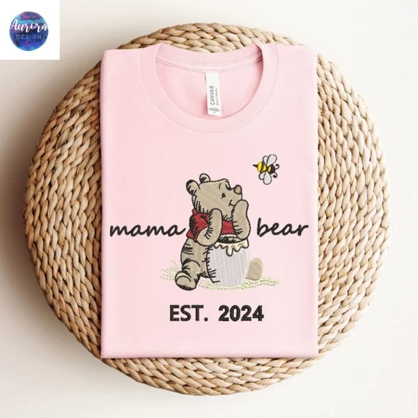 Embroidered Mama Pooh Bear Sweatshirt