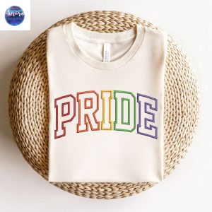 Embroidered Pride Friendly Rainbow Sweatshirt