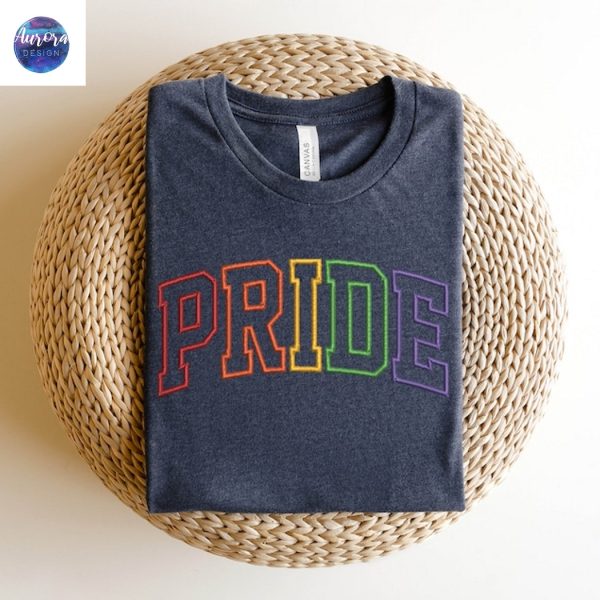 Embroidered Pride Friendly Rainbow Sweatshirt