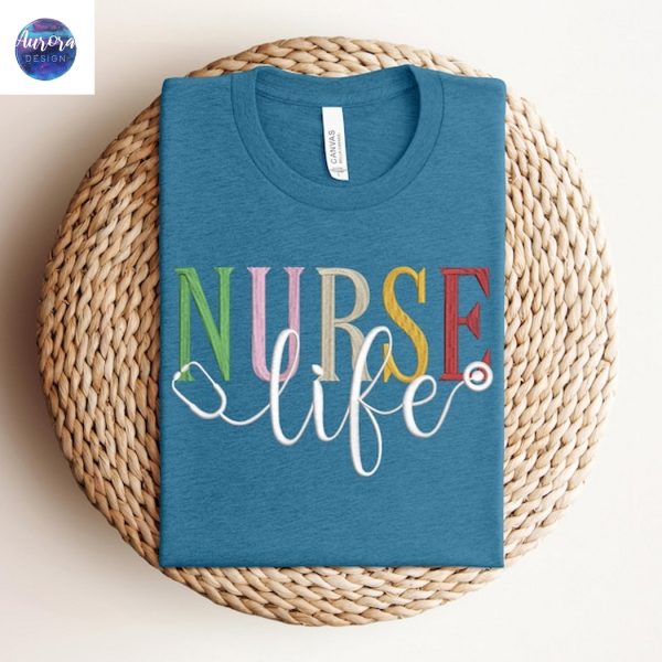 Embroidered Registered Nurse Nursing School Sweatshirt