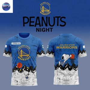 Golden State Warriors 75th Anniversary Of Peanuts 3D T-Shirt