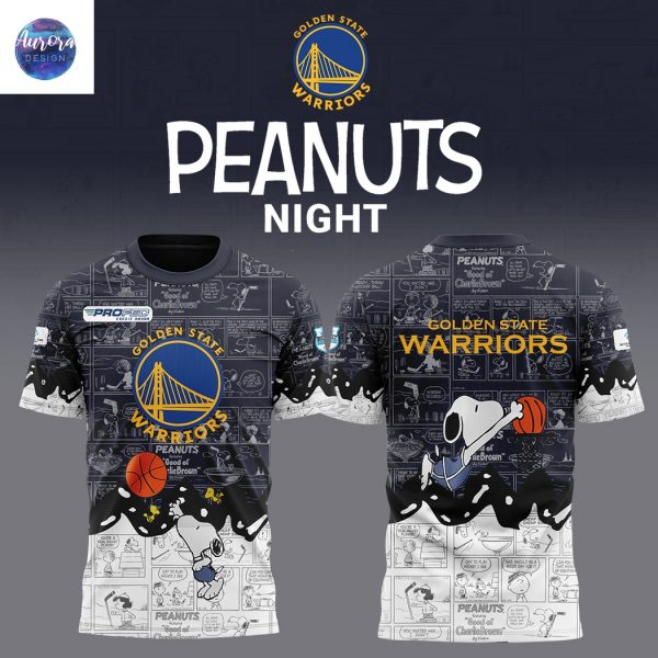 Golden State Warriors x Peanuts 75th Anniversary 3D T-Shirt