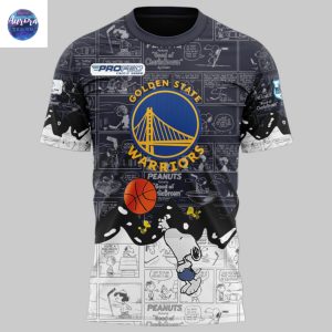 Golden State Warriors x Peanuts 75th Anniversary 3D T-Shirt