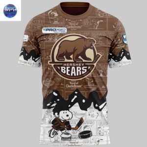 Hershey Bears x Peanuts Night 75th Anniversary 3D T-Shirt