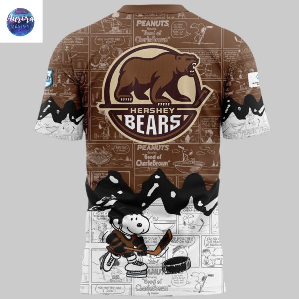 Hershey Bears x Peanuts Night 75th Anniversary 3D T-Shirt