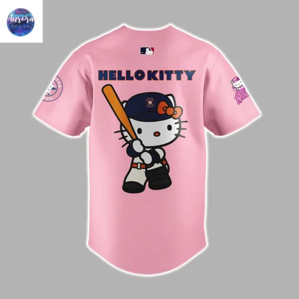 Houston Astros Hello Kitty Baseball Jersey – Pink