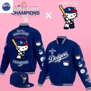 Los Angeles Dodgers x Hello kitty World Series Champions Baseball Jacket