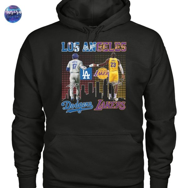 Los Angeles Dodgers x Los Angeles Lakers Signature Unisex T-Shirt