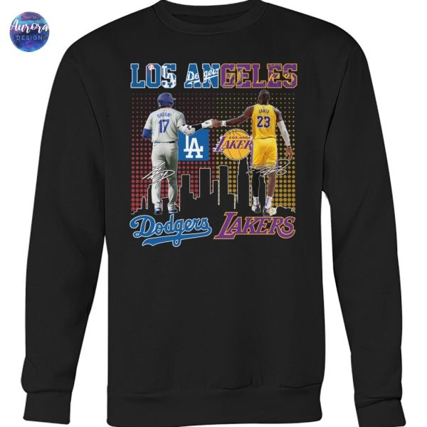 Los Angeles Dodgers x Los Angeles Lakers Signature Unisex T-Shirt