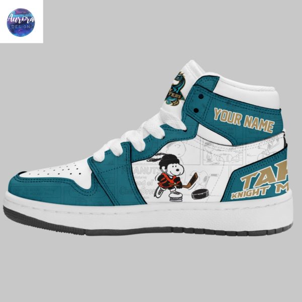 Personalized Tahoe Knight Monsters 75th Anniversary Of Peanuts Air Jordan 1 High Top