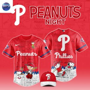 Philadelphia Phillies x Peanuts 75th Anniversary Baseball Jersey