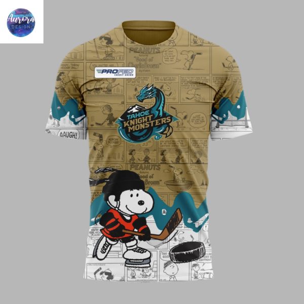 Tahoe Knight Monsters 75th Anniversary Of Peanuts 3D T-Shirt