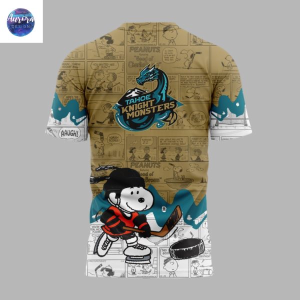 Tahoe Knight Monsters 75th Anniversary Of Peanuts 3D T-Shirt