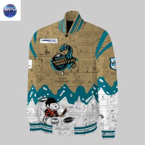 Tahoe Knight Monsters 75th Anniversary Of Peanuts Baseball Jacket