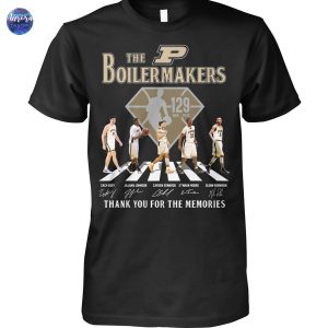 The Purdue Boilermakers Basketball 1896-2025 129 Years Signature Unisex T-Shirt