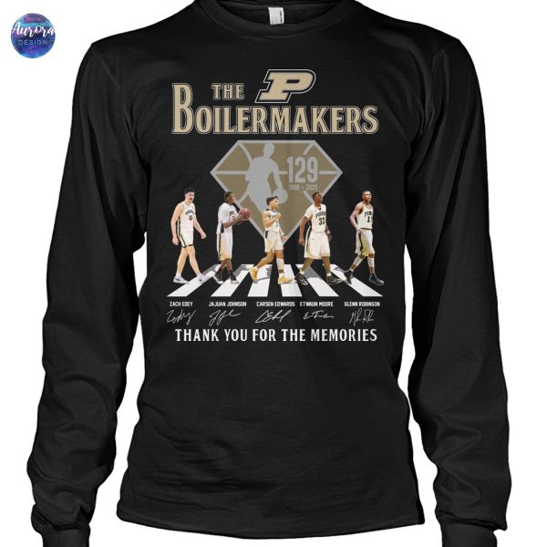 The Purdue Boilermakers Basketball 1896-2025 129 Years Signature Unisex T-Shirt