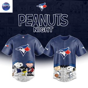 Toronto Blue Jays x Peanuts Night 75th Anniversary Baseball Jersey