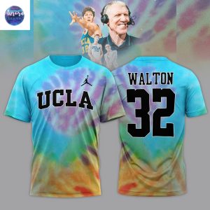 Ucla Honors The Late Bill Walton 32 3D T-Shirt – White