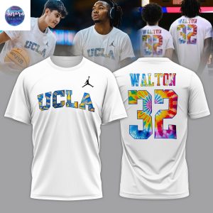 Ucla Honors The Late Bill Walton 32 3D T-Shirt – White